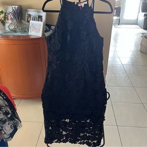 NWT black lace Midi Dress